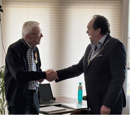 foto van Frans en de burgemeester